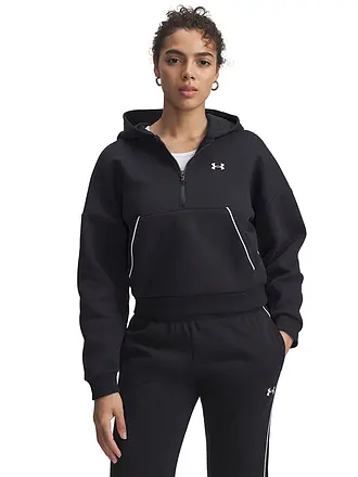 UNDER ARMOUR | Felpa con cappuccio da donna UA Rival Fleece Piped | schwarz